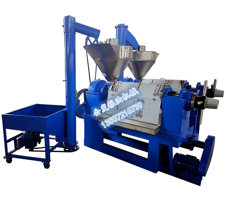 125型自動(dòng)雙榨循環(huán)上料榨油機(jī)